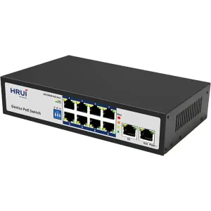 سوئیچ شبکه 8 پورت PoE مدل HR100-AF-82GN