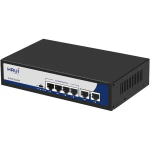 سوئیچ شبکه 4 پورت PoE مدل HR900-AF-42N